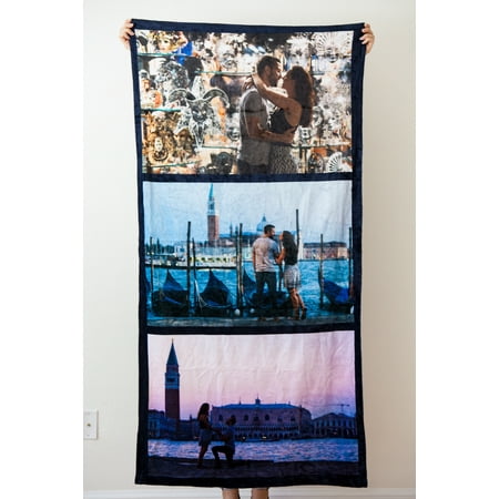 NEW!!! Personalized Photo Collage Beach Towel. Oversized 30in x 60in. Made in the USA. Upload pics or or get a (Best Way To Upload Photos)