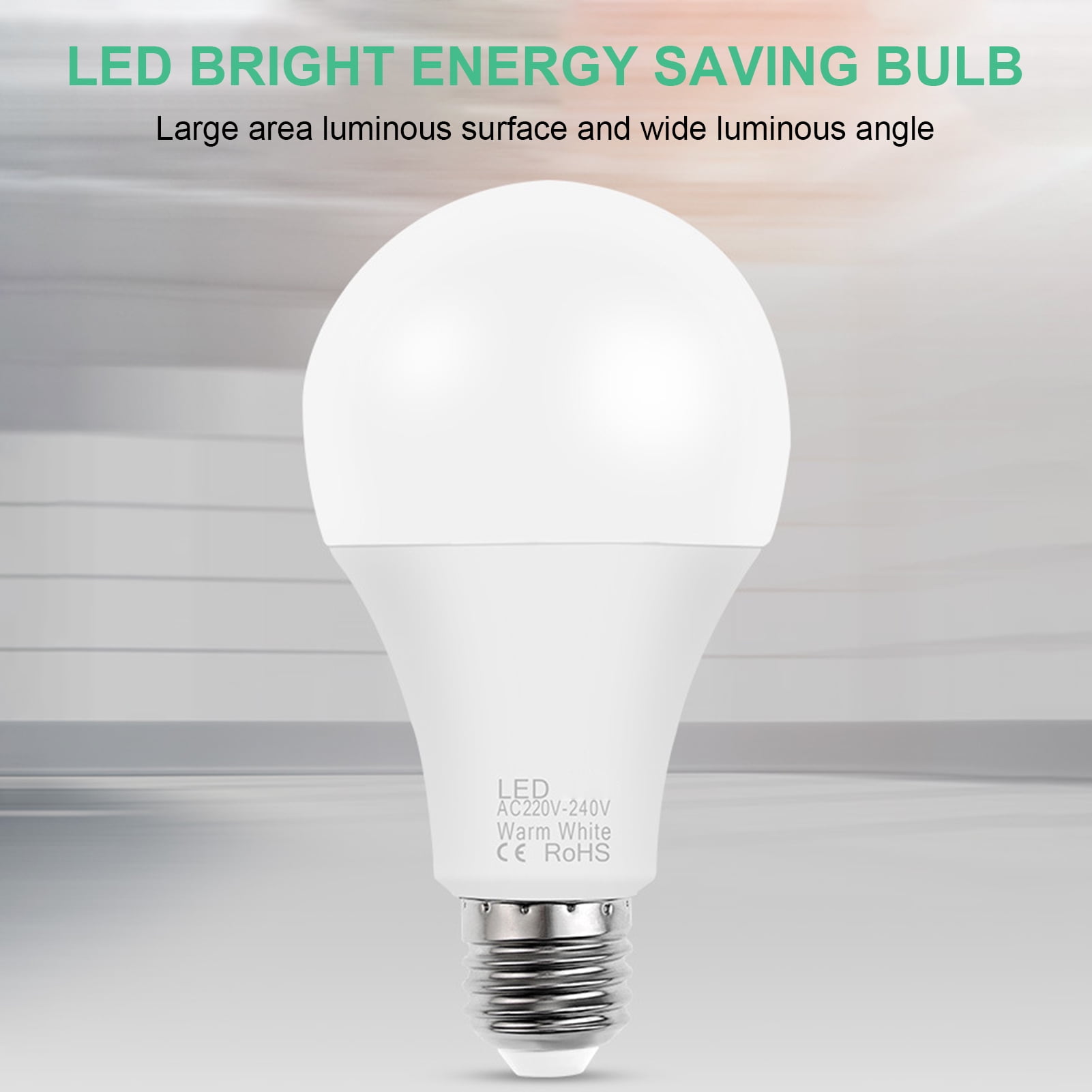 4pcs Household Bulb E27 LED Energy Saving Can Still Light Up After Power Failure 