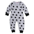 thumbnail image 1 of Gureui Newborn Baby Boy Girl Round Dot Clothes Infant Warm 100% Cotton Outfit Jumpsuit Romper Bodysuit, 1 of 4