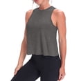 thumbnail image 5 of Womens Workout Tank Top Sleeveless Casual Tops Crop Sports Flowy Cropped Sports Shirt, 5 of 8