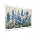 thumbnail image 2 of Designart "Enchanted Blue Bonnet Fields IV" Blue Bonnets Picture Framed Wall Art Prints, 2 of 5