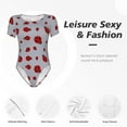 thumbnail image 4 of Balery Ladybug Body de cuello redondo de manga corta para mujer Tops de manga corta Tops básicos-Medium, 4 of 7