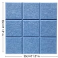 thumbnail image 2 of Felt Board Tile Decorative Square Bulletin Board Notice Tile Pin Board Decor, 2 of 10