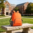 thumbnail image 6 of CLEARANCE Volra Foldable Packable Lunch Bag 2026 Upgrade Ultra Lightweight Water Resistant Wearproof Portable Daily Daypack For Men Women Student Outdoor Travel Hiking Camping Sports Use （Orange）, 6 of 6