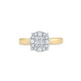 thumbnail image 2 of 14kt Yellow Gold Princess Diamond Bridal Wedding Engagement Ring 1/2 Cttw, 2 of 4