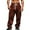 1#Brown, variant on Corduroy Trousers Men with Pockets Elastic Waist Cargo Pants Straight Wide Leg Work Trouser Solid Colour Casual Bottoms Baggy Loose Fit Bottom Mens Lounge Wear Plus Size