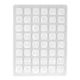 thumbnail image 1 of Molde de silicona multifuncional para hornear, 3 piezas, 48 agujeros, para pudín, chocolate, galletas, color primario., 1 of 14