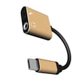 thumbnail image 5 of Bearachild USB C Audio Splitter C a Jack 3,5mm tipo C Cable adaptador auriculares Cable auricular 3,5mm adaptador convertidor para Teléfono y Comunicación Oro tirano, 5 of 5