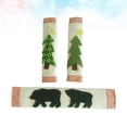 thumbnail image 2 of 3Pcs Christmas Tree Black Bear Refrigerator Handle Covers Set Cartoon Fridge Door Covers Protective Kitchen Appliance Covers, 2 of 9