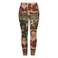 thumbnail image 6 of Christmas Leggings for Women Elastic High Waist Festive Print Soft Stretch Tight Pants Workout Yoga Pants, 6 of 6