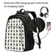thumbnail image 2 of Fotbe Buffalo Plaid Christmas Trees Mochila con Estampado y Puerto USB para Hombre y Mujer, Mochila Antirrobo, Mochila de Viaje, Mochila Escolar, Mochila Universitaria, 2 of 7