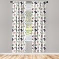 thumbnail image 2 of Ambesonne Vintage Winter Curtains, Gift Boxes Branches, Pair of 28"x63", Seafoam and Multicolor, 2 of 4