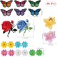 thumbnail image 2 of Kissbuty 20 Pcs Flowers Butterfly Iron on Patches Sew on Embroidery Applique Patches for Arts Crafts DIY Decor, Jeans, Jackets, Clothing, Bags(Rose/Lo, 2 of 4