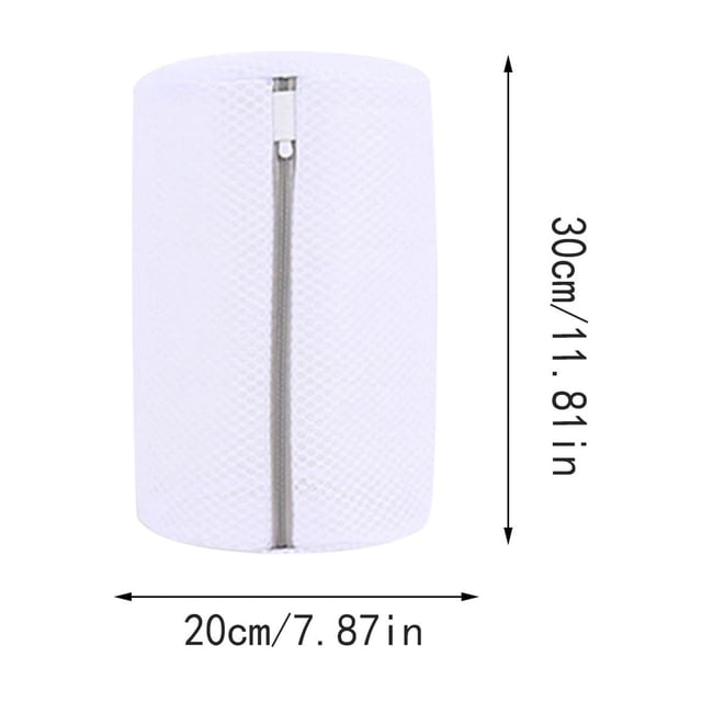 Sac à Linge en Maille pour Lessive Délicate à la Machine, Polyester Alvéolé Robuste avec Fermeture Éclair à Verrouillage Automatique 10 Po x 12 Po