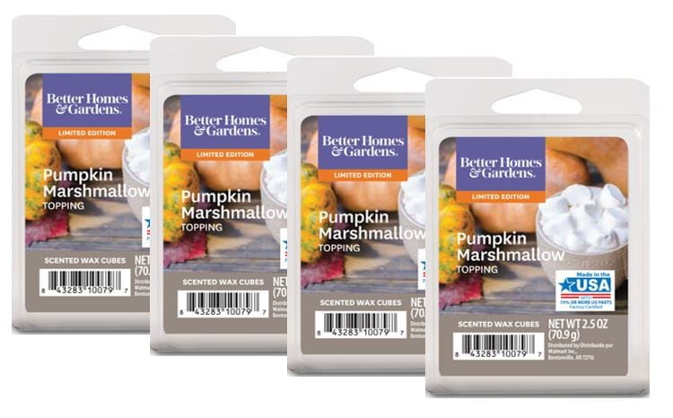 Fall Scented Wax Melts Pumpkin Caramel Cupcake Pack of 2 Super Scented Soy Melt Cubes