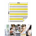 thumbnail image 4 of Yellow Grey Cloth Napkins Set of 8 Reusable Dinner Napkins, Farmhouse Watercolor Modern Geometric Cocktail Napkin Washable Table Napkins for Wedding/Holiday Party/Baby Shower 20"x20", 4 of 7