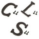 thumbnail image 1 of Letras de montaje en pared BLESIY Etiqueta de fundición DIY decoración para hogar, 1 of 8