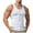 White, variant on ZCFZJW Men's Casual Ribbed Knit Tank Top Henley Shirt Summer Beach Hippie Shirt Half Button Sleeveless Muscle T Shirts Quick Dry Fitness Shirt Gray L