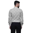 thumbnail image 2 of BESTMAN Long Sleeve Formal Shirt For Men Printed Button Down Cotton Men Shirts, 2 of 5