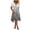 *Black, variant on VBVC Women's Floral V-Neck Wrap Midi Dress,Short Sleeve Flowy A-Line Dress For Women,Ladies' Casual Gradient Summer Sundress with A Removable Belt,Black,S-3XL
