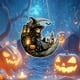 thumbnail image 5 of Witch With Crystal Pendant Acrylic Wall Hanging Home Decoration, 5 of 5