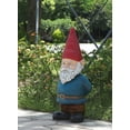 thumbnail image 4 of Bobblehead Gnome with Hands Behind Outdoor Garden Statue - 34", 4 of 6