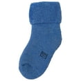 thumbnail image 3 of Lian LifeStyle Soft, Fantastic, Adorable And Children's 3 Pairs Wool blend Crew Socks Plain Color Size Girl 0M-6M Blue, 3 of 3