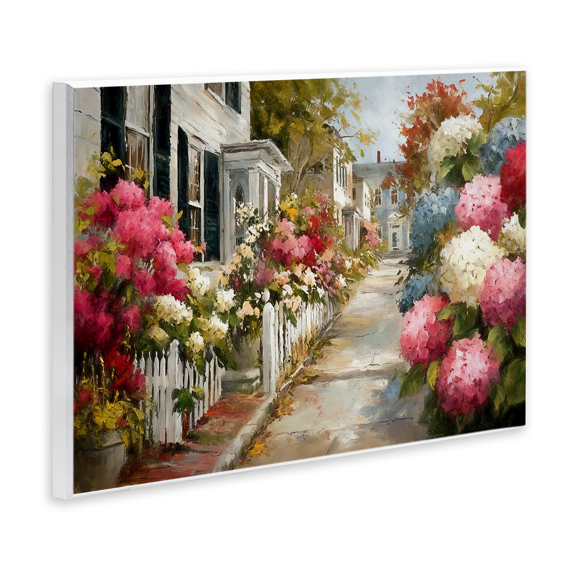Stupell Industries Faded Shutters & Bursting Blooms Wall Plaque Art, design by Tina LeCour