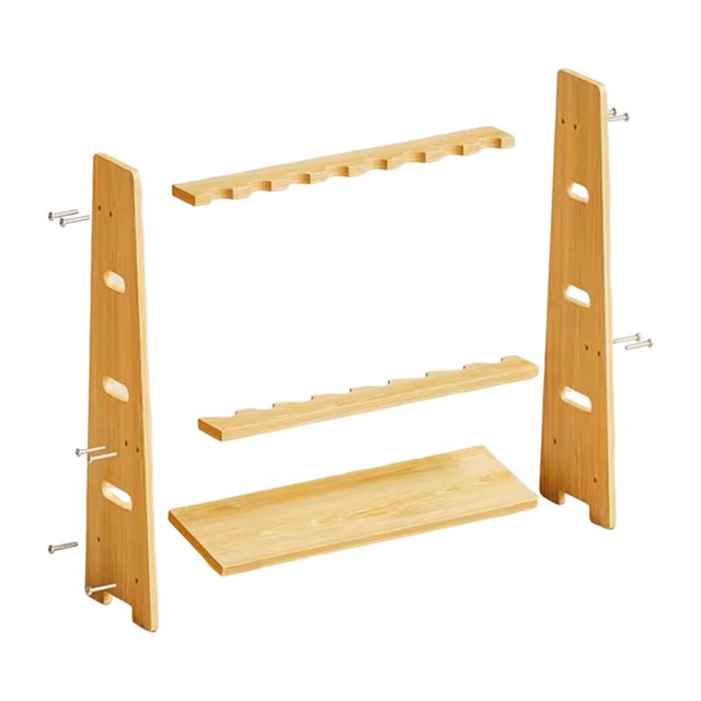 Colaxi Support de Queue de Billard Accessoires Organisateur de Rangement Robuste Installation Facile Multifonctionnel Ornement de Queue de Billard S