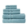 thumbnail image 6 of 510 Design Aegean 100% Turkish Cotton 6 Piece Towel Set, Aqua, 6 of 11