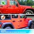 thumbnail image 7 of Unique Bargains Rear Bumper Tow Hook Bracket for Jeep Wrangler JL/JLU 2018-2022 with 2 Inch Receiver Hitch Tow Cover, 7 of 7