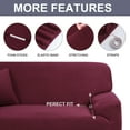 thumbnail image 4 of Unique Bargains Household Polyester Elastic 1 2 3 Seat Sofa Chair Cover Slipcover, 4 of 10