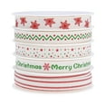 thumbnail image 4 of 5 Rolls Christmas Ribbons DIY Gift Wrapping 27 Yard Holiday Gift Box Decor, 4 of 7