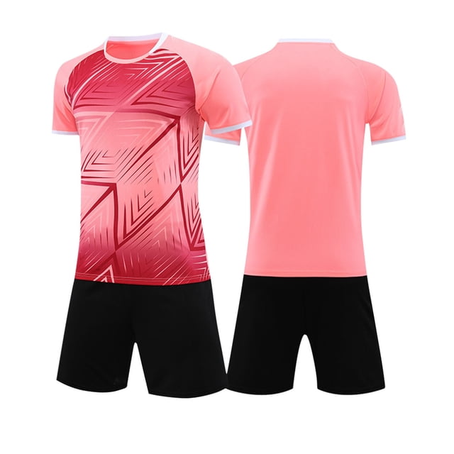 Odeerbi 4-14 Años Conjunto de Verano Para Niños de Atletismo Camiseta de Running de Secado Rápido Camiseta de Manga Corta Transpirable Camiseta de Manga Corta Con Degradado