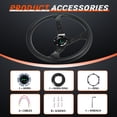 thumbnail image 4 of Volante RASTP Universal Racing de 13.8 pulgadas/350 mm, piel de vinilo, 4 of 7