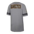 thumbnail image 3 of Men's Colosseum Gray Iowa Hawkeyes Free Spirited Baseball Jersey, 3 of 3
