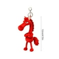 thumbnail image 2 of DAMAI Horses Stuffed Animal Keychain, 2026 Cute Plush Decoration Pendant, Year Of The Horse Purse Charm For Backpack Boyfriend Friend Girl Women Car Valentines Christmas Spring Festival, 2 of 6