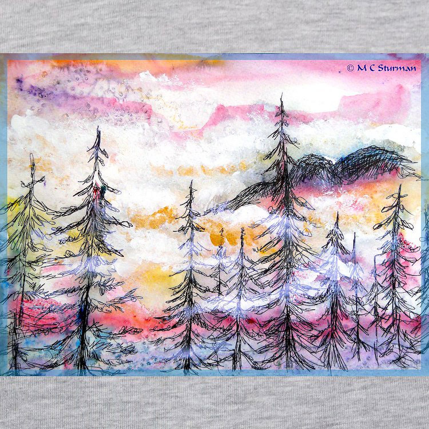 CafePress - Landscape, Colorful Art! Long Sleeve T Shirt - Womens Baseball Tee