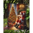 thumbnail image 3 of Golden Retriever and Santa Claus Garden Flag 11.25 in x 15.5 in, 3 of 5