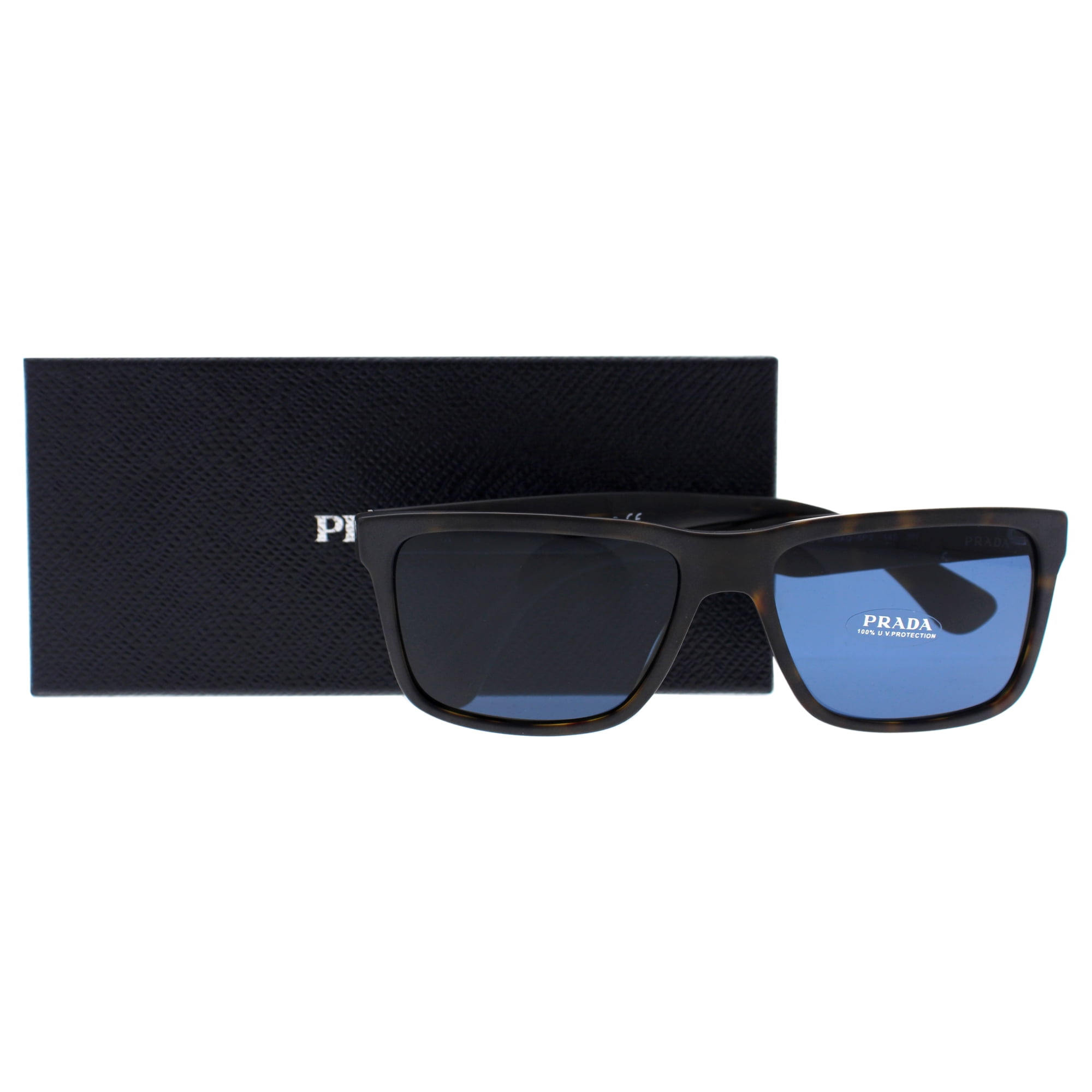Prada SPR 19S HAQ 5P2 Matte Havana Blue by Prada for Men 59 17 145 mm Sunglasses Walmart