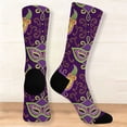thumbnail image 6 of Compression Socks for Women Cute Animal Knitted Mid Calf Soft Comfort Mens Socks Blue One Size, 6 of 8