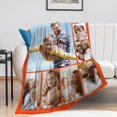 thumbnail image 3 of Personalised Blankets,with 1-12 Photo Collages Blanket,Mom, Lover, Kids, Friends, Birthday, Christmas - Personalised gifts for Women-75x100cm, 3 of 5