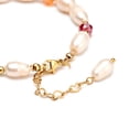 thumbnail image 5 of 10pcs Natural Pearl Beaded Bracelets for Mom Women Girl with Faceted Glass Beads Colorful 7-1/8 inch(18cm) Beads: 2.8~12x2.5~7.5mm, 5 of 5