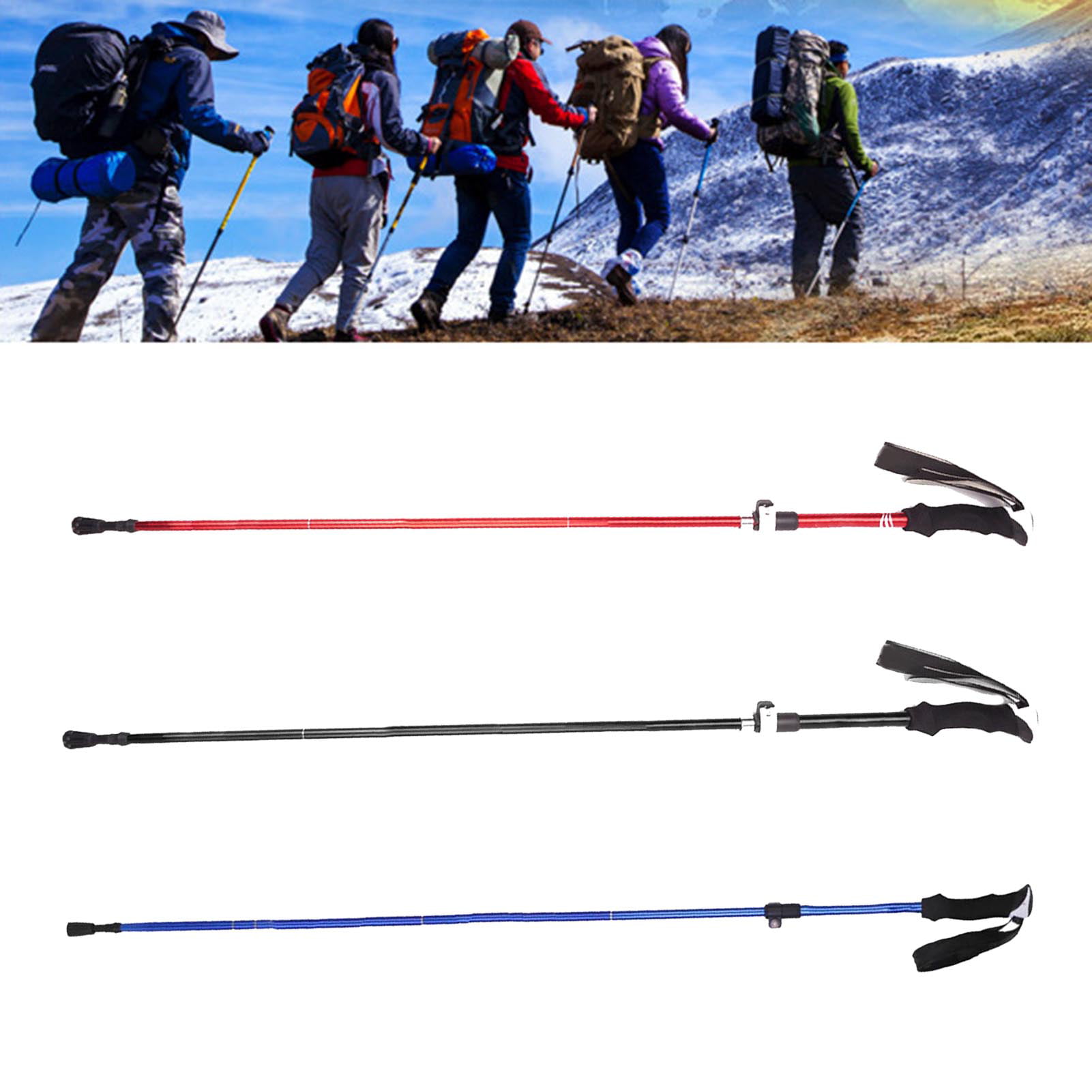 Pair Of Outdoor Adjustable Folding Lightweight Trekking Walk Poles Walking stick