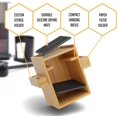 thumbnail image 3 of HEXNUB Stand for AeroPress - Bamboo Organizer Coffee Caddy - Black Mats, 3 of 7