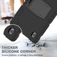 thumbnail image 7 of XYX Case for Samsung Galaxy Tab A8 10.5 inch (SM-X200/SM-X205), Dual Layer Slim Heavy Shockproof Rugged Protective Cover Case with Kickstand (Black), 7 of 7
