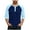 Blue, variant on VSSSJ Mens Color Block Henley Shirt Long Sleeve Button Round Neck Raglan Shirt Fitness Gym Comfortable Athletic Workout T Shirt Tops Beige XXXL