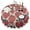 Red Strawberry Plants-1, variant on Red Strawberry Plants Fruit Beige Pattern Round Tablecloth 60"x60",Wrinkle Wipeable Table Cloth for Kitchen Dining Room Picnic Patio Party