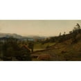 thumbnail image 3 of Amaldus Nielsen 14x9 Black Modern Framed Museum Art Print Titled - Evening, Stord (1890), 3 of 5