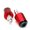Red, variant on Pair Motorcycle Handlebar End Plugs Enhanced Grip Control General High Strength Motorcycle Handlebar Accessories